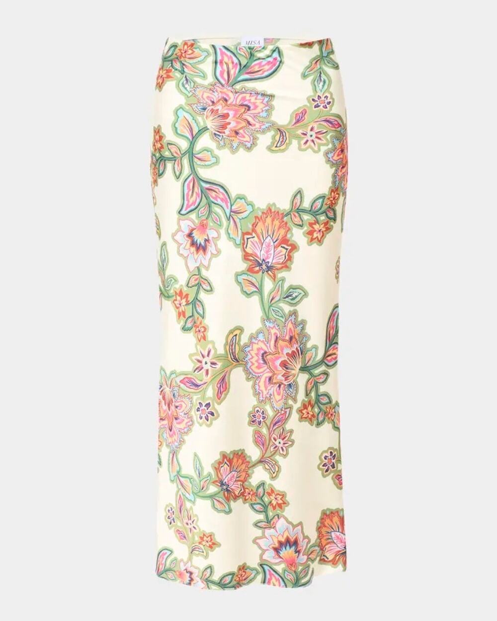 NWT MISA Los Angeles Fay Midi Skirt in Floral Lattice Size XS